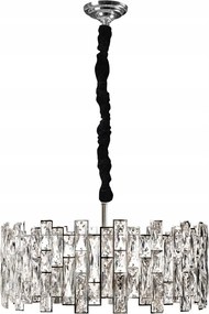 Kryštálová závesná lampa Jewel Chrome 60215/8