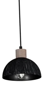 Luster na lanku ERIK 5xE27/60W/230V hnedá/čierna