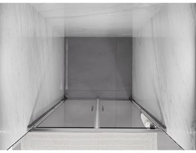 Mexen Exo, dvojkrídlové sprchové dvere 80x200 cm, 6mm číre sklo, chrómový profil, 814-080-000-01-00