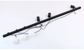 Bodové svietidlo VOX 3xG9/8W/230V + 3xGU10/10W čierna