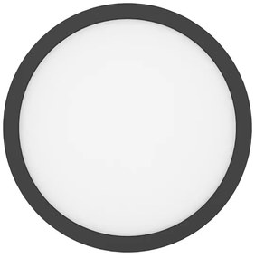 LED stropné svietidlo EVORA LED/24W/230V 3000/4000/6000K priemer 30 cm čierne