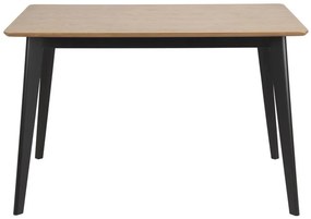 Jedálenský stôl HANNOVER 120 cm dub prírodný, nohy čierne