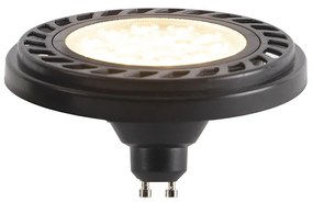 GU10 stmievateľná LED AR111 čierna 8W 600 lm 2700K