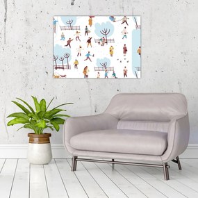Obraz - Veselá zima (70x50 cm)
