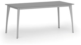 Rokovací stôl PRIMO OMEGA, 1600 x 800 mm, sivá podnož, grafit