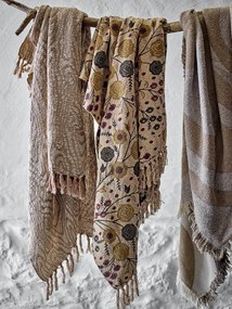 Bloomingville Prehoz z recyklovanej bavlny Salobre Brown 130 x 160 cm
