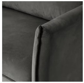 Tmavosivá zamatová pohovka 203 cm Juli – Ropez