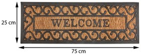 Esschert Design Vonkajšia rohožka Genevieve, 75x25 cm