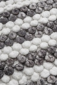 Kúpeľňový koberček LOOP čierny