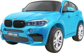Ramiz Elektrické autíčko BMW X6M XXL pre 2 deti lakované modré SUV + diaľkové ovládanie