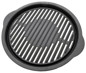 Stolný gril na drevené uhlie 4xAA/USB čierna