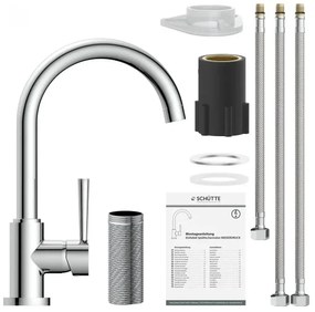 Schütte 79119 - Drezová batéria CORNWALL lesklý chróm