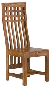 furniture-nabytek.cz - Masívna stolička Castello z palisandru, lakovaná, hnedá – sada 2 ks