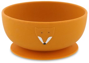 Detská silikónová miska s prísavkou Mr. Fox