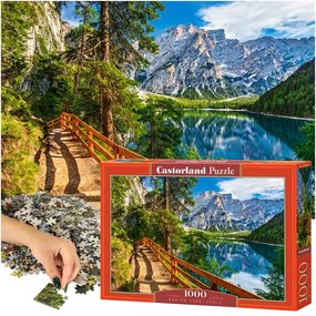 KIK CASTORLAND Puzzle 1000el. Jazero Braies, Taliansko - Jazero Braies Taliansko