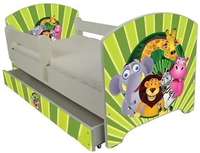 Raj posteli Detská posteľ " Zvieratka " biela
