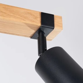 Sollux SL.1344 - Bodové svietidlo FAGER 2xGU10/10W/230V čierna