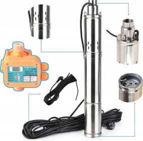 Ponorná Pumpa 3,5" Deep 2700 L/h 250 W Do Vodnej Studne Automat 59PRO Sada