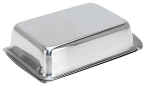 Kovová maselnička Chrome, 16x10x4 cm