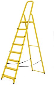 Elkop Oceľový rebrík žltý, 8 priečok