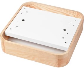 Stropné svietidlo NATURAL SQUARE 2xE27/15W/230V 35x35 cm borovica