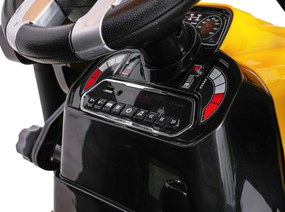 Ramiz MEGA Traktor D68 s prívesom žltý