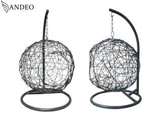 Závesné hojdacie kreslo pre mačky COCO - sivé