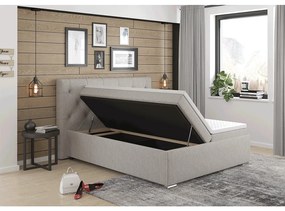 Kondela Boxspringová posteľ 160x200, sivohnedná Taupe, MORINA