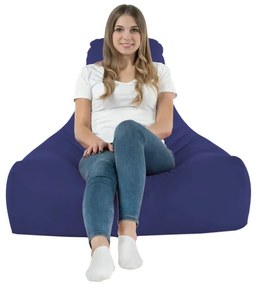 Kreslo Bali ekokoža tmavomodré