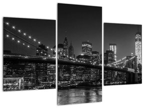 Obraz Brooklyn mosta v New Yorku (90x60 cm)