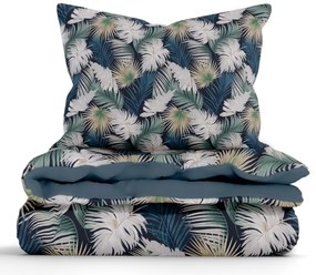 Bavlnené obliečky Renforcé – Taisa zelená/modrá