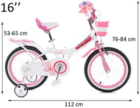 RoyalBaby Detský bicykel Royal Baby Jenny 16" RB16G-4 - ružový
