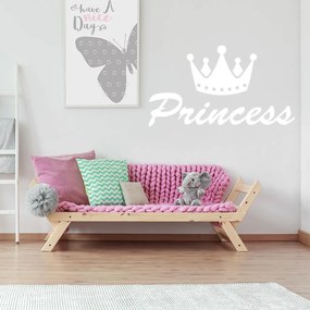 Veselá Stena Samolepka na stenu na stenu Princess Farba: černá