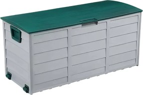 Záhradný úložný box Korta (sivá + zelená). Vlastná spoľahlivá doprava až k Vám domov. 1119444