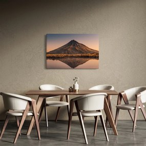 Obraz odrazu hory Taranaki, Nový Zéland (90x60 cm)