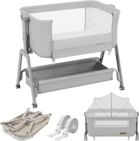 Detská prenosná postieľka 3v1 Dream 50 svetlosivá