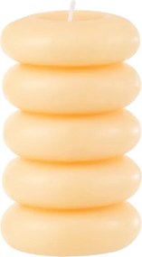 Stĺpcová sviečka MACARON 11,5 cm svetložltá