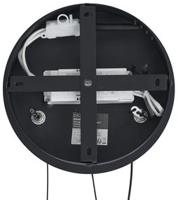 Moderné závesné svietidlo čierne 59cm vrátane LED 3-krokového stmievania - Anello Chandelier