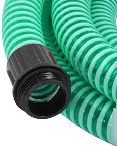 Odsávacia hadica s mosadznými spojkami, zelená 1,1" 3 m, PVC