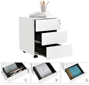 Mobilná skrinka na spisy SONGMICS OFC63WT