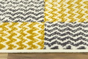 Behúň Luna 503568/89935 - patchwork horčica
