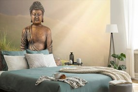Samolepiaca tapeta socha Budhu v meditujúcej polohe
