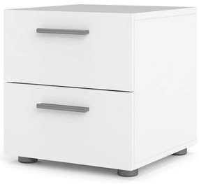 Biely nočný stolík Pepe - Tvilum