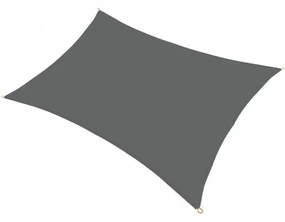 EcoCover látková slnečná plachta, tieniaca textília 300 x 400 cm v šedej farbe