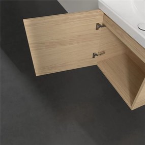 VILLEROY &amp; BOCH Avento závesná skrinka pod umývadlo Compact, 1 dvierka, pánty vľavo, 530 x 352 x 514 mm, Nordic Oak, A88800VJ