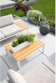 Balkónový hrantík FLOBO, sklolaminát, šírka 80 cm, biely mat