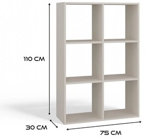 Regál Malax 110 cm kašmír