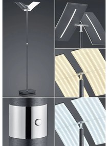 Stojaca LED lampa Dual s vypínačom, železo, 192 cm