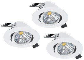 Eglo 33391 - SADA 3xLED Stmievateľné svietidlo SALICETO 3xLED/6W/230V biela