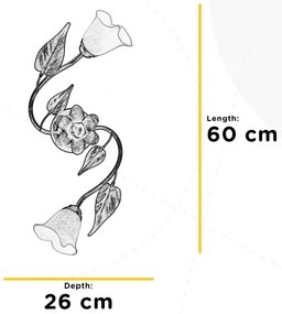 ONLI - Stropné svietidlo MIRANDA 2xE14/6W/230V